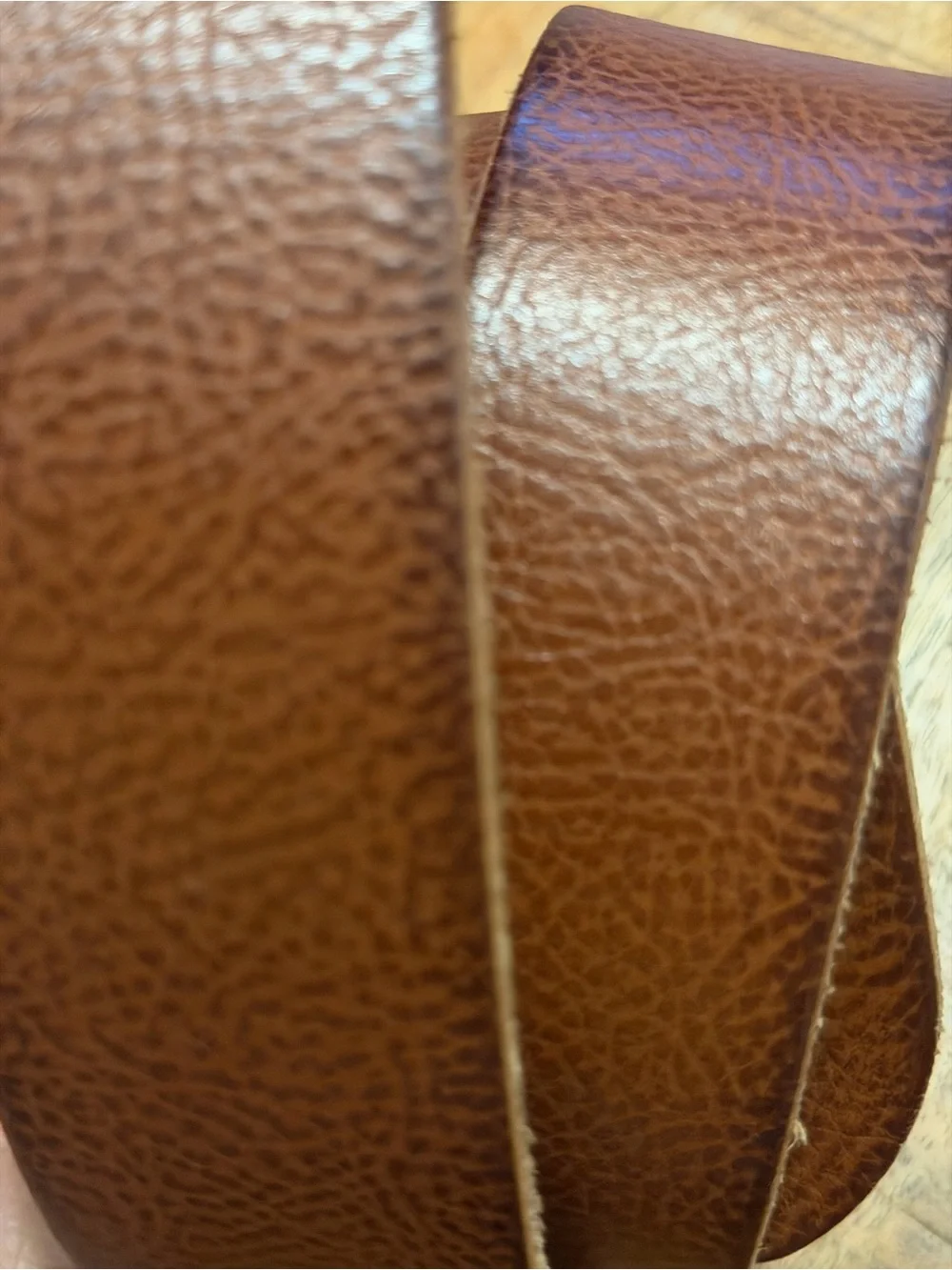 Frye Campus Genuine Textured Leather Honey Brown Belt, Size Medium 1.5” Wide Men